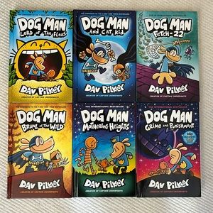 6 Dog Man/Dogman hardcover books lot